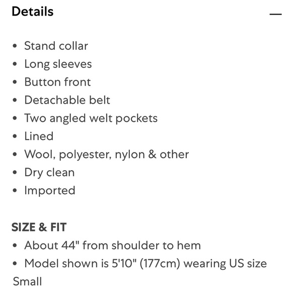 Kenneth Cole Mauve Belted Coat with Stand Up Collar - size XS - Picture 14 of 14